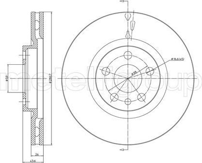Тормозной диск Trusting. Артикул DF490