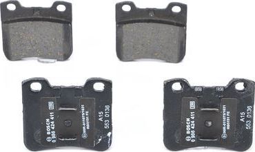 Тормозные колодки Bosch (Low-Metallic) передние для Citroen AX 1994-1996. Артикул 0 986 424 411