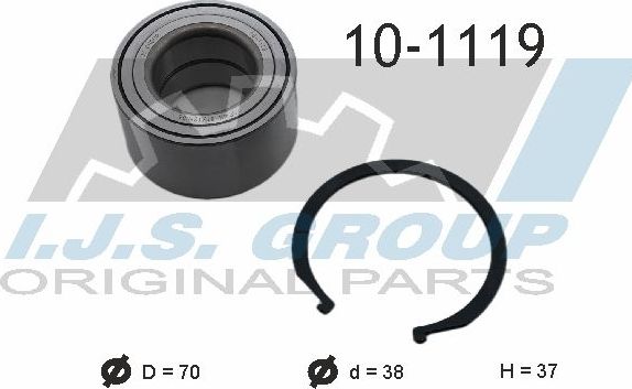 Ступичный подшипник (комплект) IJS Group. Артикул 10-1119