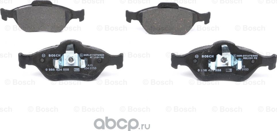 Колодки торм диск Ford Fiesta IV  V  Fusion  Mazda 2 (Bosch). Артикул 986424558