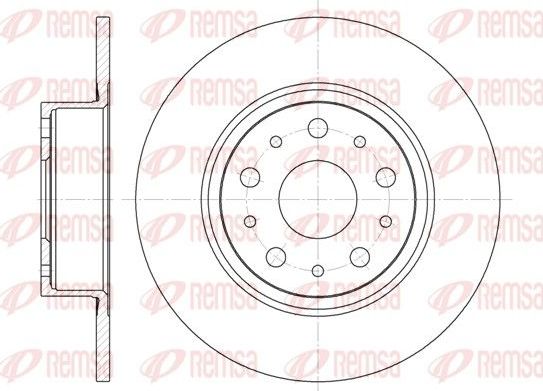 Тормозной диск Remsa задний для Lancia Kappa 1994-2001. Артикул 6457.00