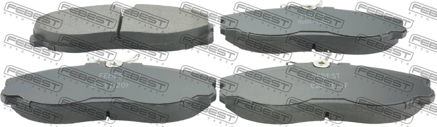 Тормозные колодки Febest. Артикул 0201-R20F