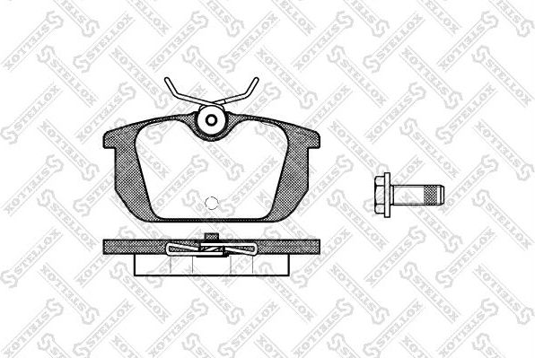 Тормозные колодки Stellox задние для Fiat Tipo 160 1988-1995. Артикул 242 000-SX