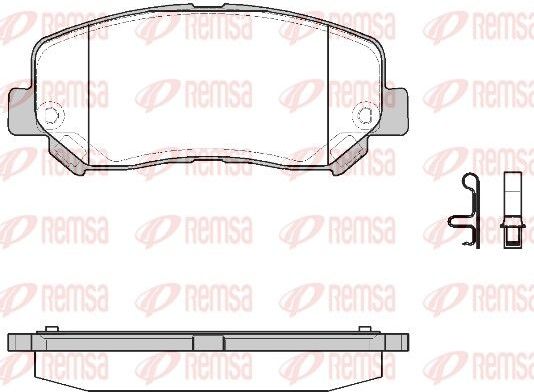 Тормозные колодки Remsa. Артикул 1513.22