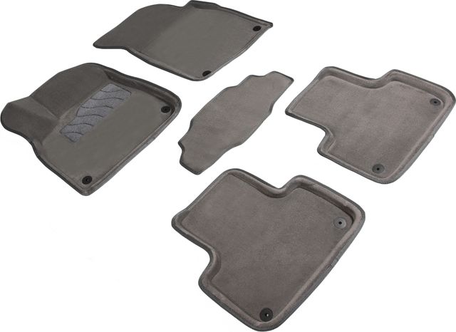 Коврики Seintex 3D ворсовые для салона Audi Q7 II 2015-2019 СЕРЫЕ. Артикул 89591