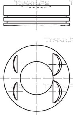 Поршень Mahle для Renault Grand Scenic III 2012-2015. Артикул 021 PI 00127 000