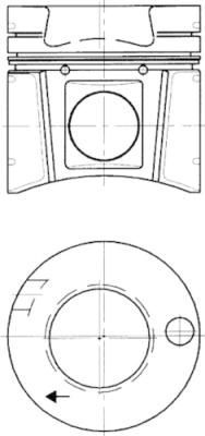 Поршневая группа Kolbenschmidt для Mercedes-Benz SK 1987-1996. Артикул 94512960