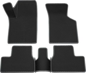 Коврики Rezkon 3D EVA Ромб резиновые для салона Datsun mi-Do 2015-2020 Серый кант. Артикул 9225040102