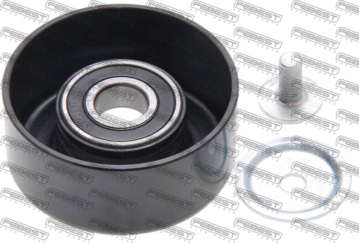 Натяжной ролик (натяжитель) приводного поликлинового ремня Febest. Артикул 0287-D40