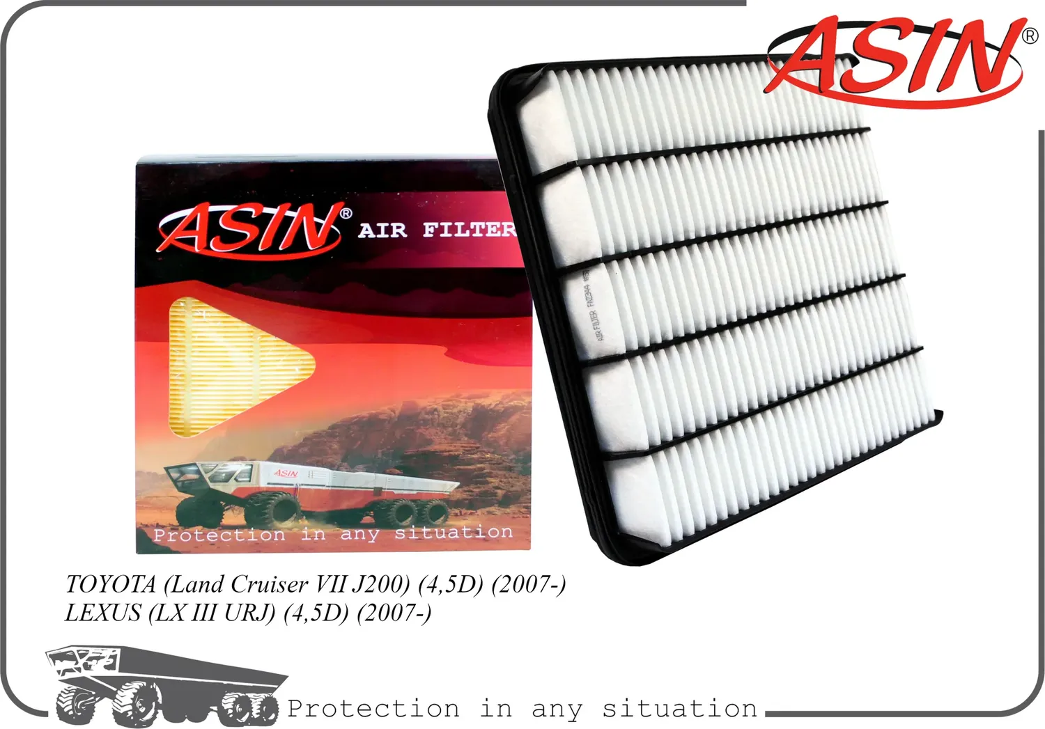 Фильтр воздушный (Asin). Артикул ASINFA2344