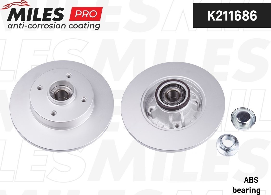 Тормозной диск Miles. Артикул K211686
