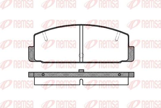 Тормозные колодки Remsa. Артикул 0179.10