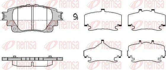 Тормозные колодки Remsa задние для Toyota Yaris XP210 2020-2026. Артикул 1871.00