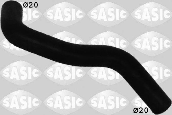 Патрубок системы охлаждения (радиатора) Sasic левый для Volkswagen Passat B6 2005-2010. Артикул 3406055