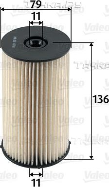 Топливный фильтр Valeo для SEAT Leon II 2005-2012. Артикул 587904