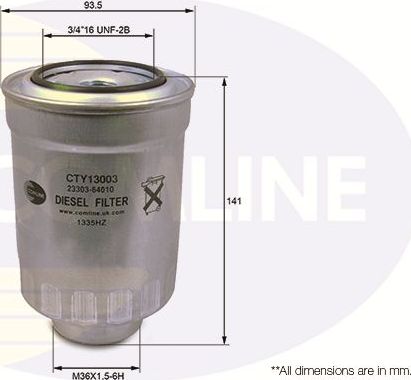 Топливный фильтр Comline. Артикул CTY13003
