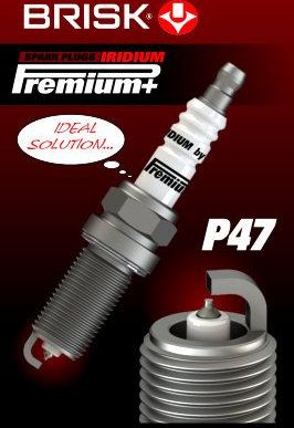 Свеча зажигания Brisk P47 Iridium Premium+. Артикул 2105