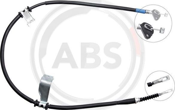 Трос ручника (тросик ручного тормоза) ABS. Артикул K17301