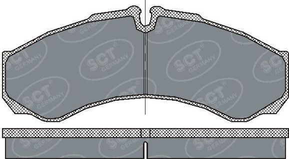 Тормозные колодки SCT-Germany. Артикул SP 212 PR