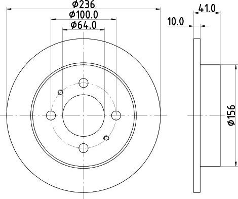 Тормозной диск Nisshinbo. Артикул ND3036