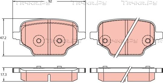Тормозные колодки TRW. Артикул GDB2410