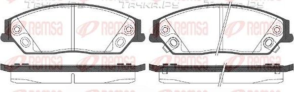 Тормозные колодки Remsa передние для Geely Emgrand GT 2015-2026. Артикул 1467.02