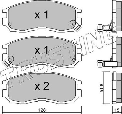 Тормозные колодки Trusting. Артикул 233.0