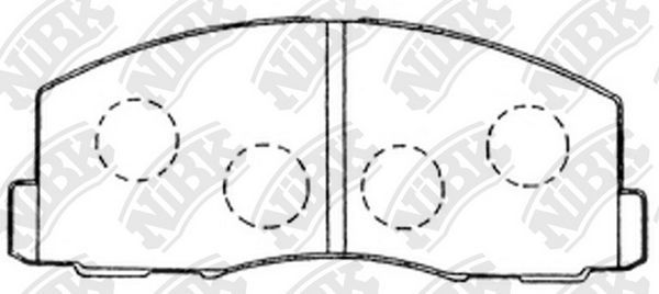 Тормозные колодки NiBK. Артикул PN3158