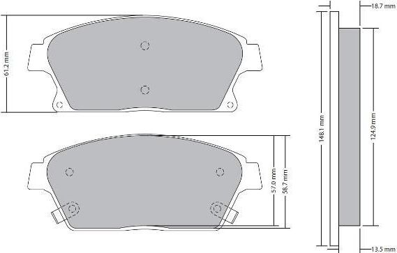 Тормозные колодки Fremax. Артикул FBP-1723