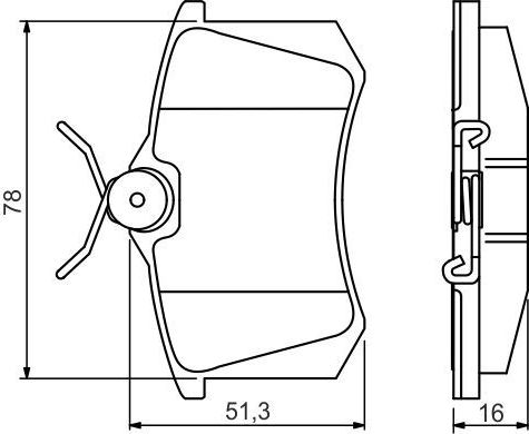 Тормозные колодки Bosch (Low-Metallic) задние для Lancia Phedra 2002-2010. Артикул 0 986 495 231