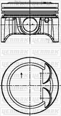 Поршень Yenmak для Citroen C2 2005-2009. Артикул 31-04127-000
