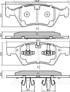 Тормозные колодки Fremax передние для Mercedes-Benz GL-Класс I (X164) 2006-2012. Артикул FBP-1522