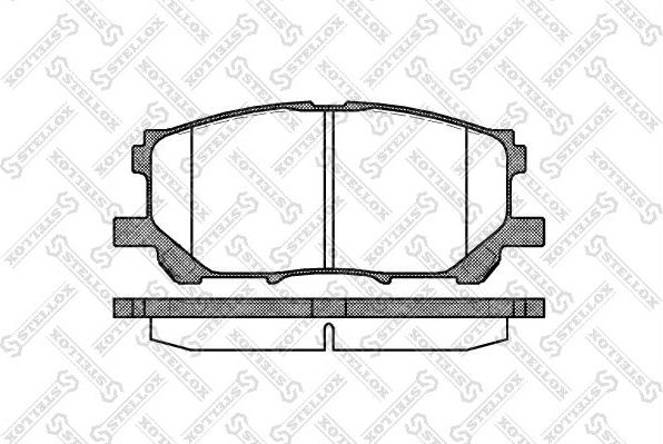 Тормозные колодки Stellox. Артикул 1050 000B-SX