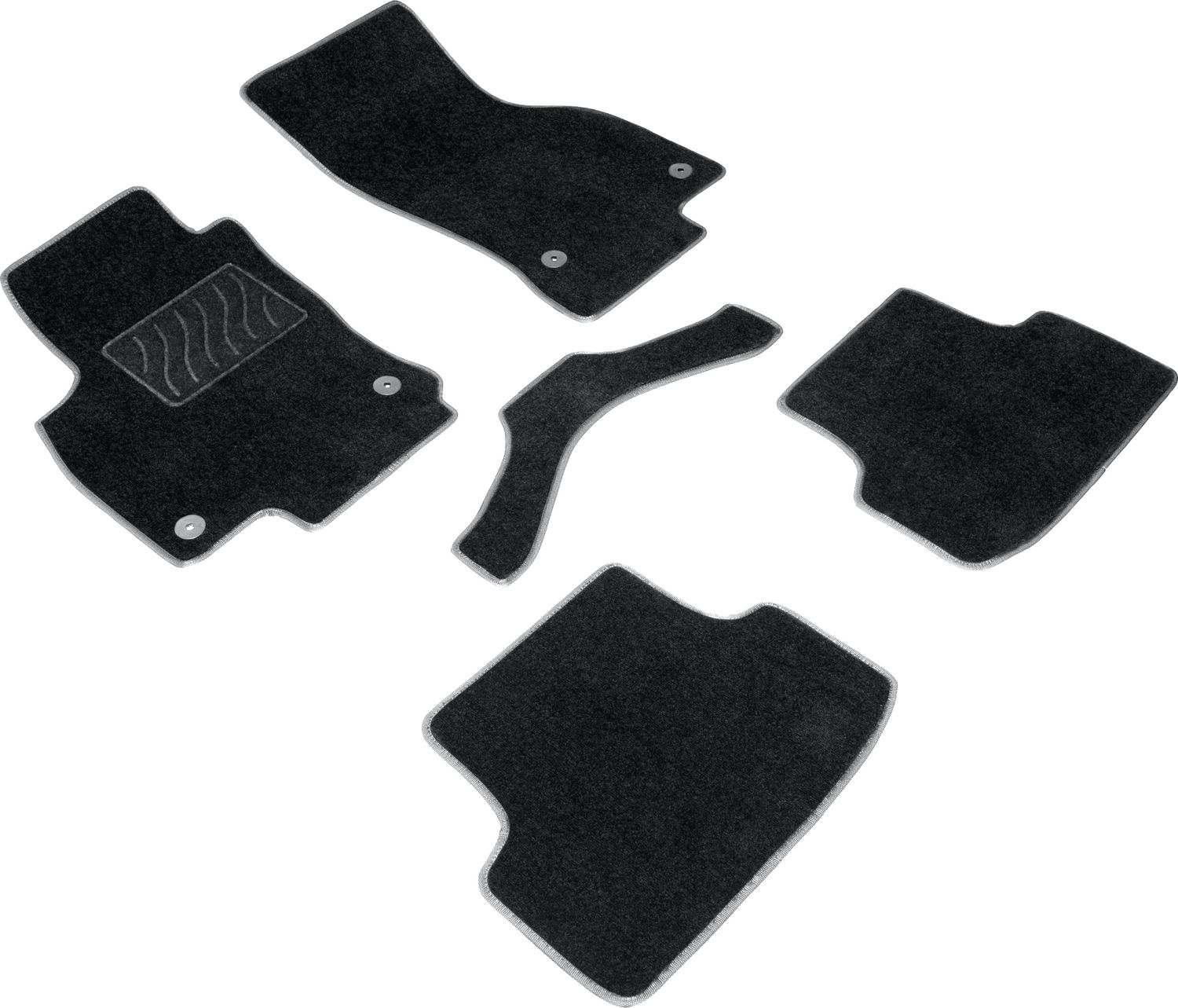 Коврики текстильные Seintex на нескользящей основе для салона Audi A3 8V 2012-2016. Артикул 85220