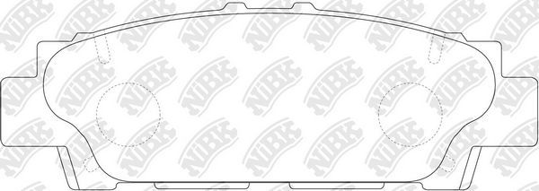 Тормозные колодки NiBK. Артикул PN1252