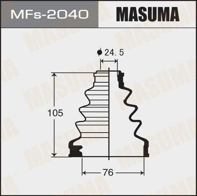 Пыльник ШРУСа MASUMA MFs-2040 (силикон). Артикул MFS2040