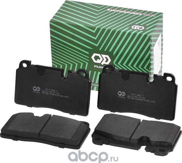 Колодки тормозные дисковые передние (Pilenga). Артикул FDP9962S