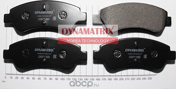 Колодки тормозные (Dynamatrix-Korea) Dynamatrix-Korea. Артикул DBP1399