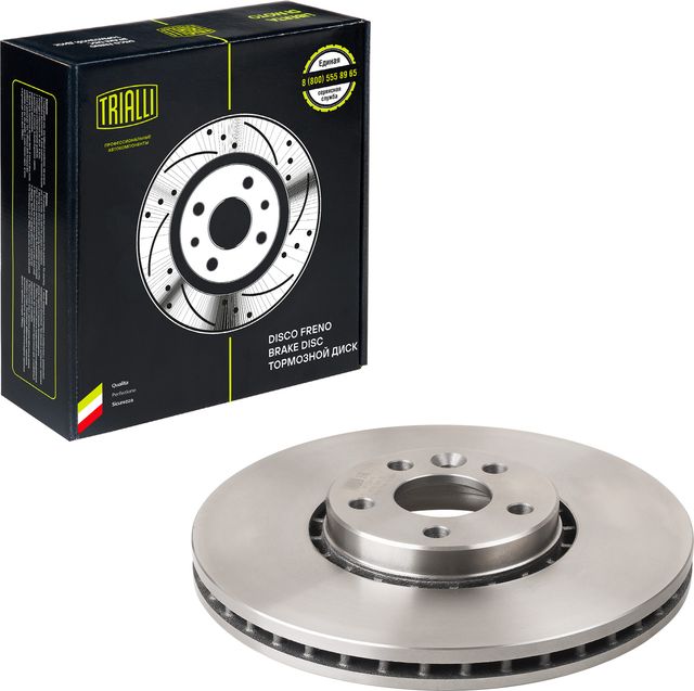 Тормозной диск Trialli передний для Volvo XC60 II 2017-2026. Артикул DF 106115