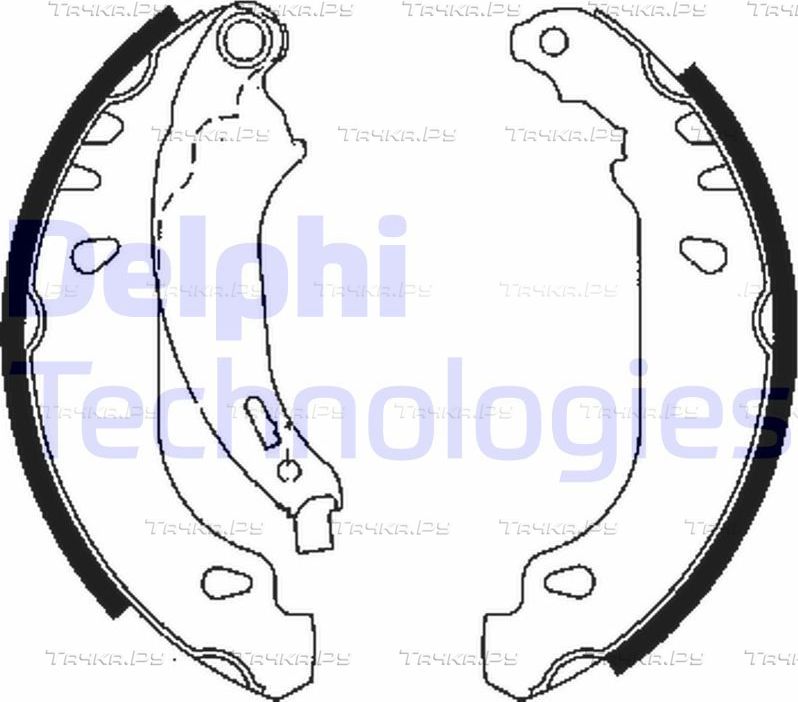 Тормозные колодки Delphi. Артикул LS1848