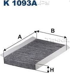 Салонный фильтр Filtron для Citroen C2 2003-2012. Артикул K 1093A