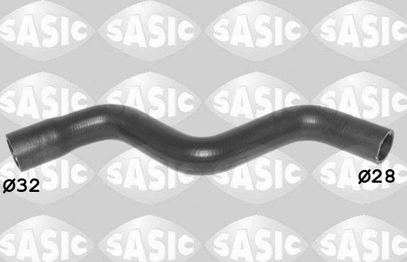Патрубок радиатора (системы охлаждения) Sasic правый верхний для Fiat Panda II 2003-2013. Артикул 3406475