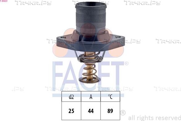 Термостат Facet Made in Italy - OE Equivalent для Citroen Xsara Picasso 2000-2012. Артикул 7.8423