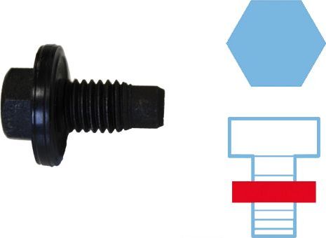 Сливная пробка масляного поддона двигателя Corteco для Chevrolet Equinox I 2003-2009. Артикул 220130S