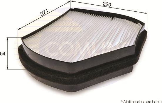 Салонный фильтр Comline для Chrysler Crossfire 2003-2008. Артикул EKF197