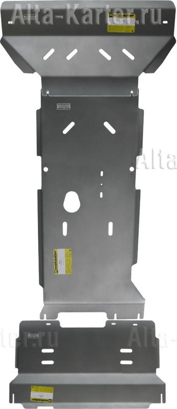 Защита алюминиевая Мотодор для радиатора, двигателя, ПДФ, КПП, РК Dodge Ram IV 1500 2009-2018. Артикул 382901