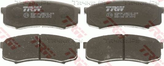 TRW GDB1182 Колодки тормозные TOYOTA LC 80 90 120 90> MITSUBISHI PAJERO 3.8 3.2D (Lucas). Артикул GDB1182