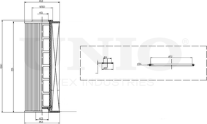 Фильтр масляный (Unio). Артикул FLT-20015