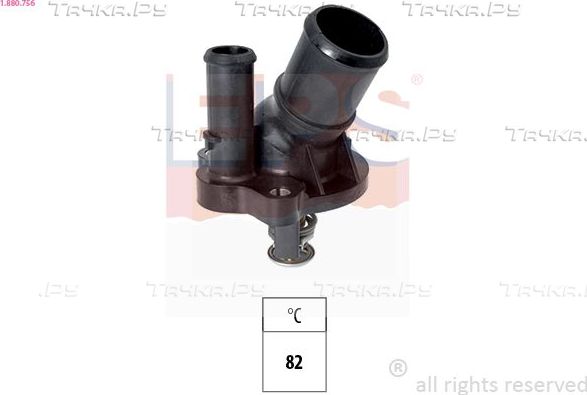 Термостат EPS Made in Italy - OE Equivalent для Ford Galaxy II 2007-2015. Артикул 1.880.756