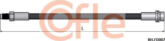 Тормозной шланг Cofle. Артикул 92.BH.FD007